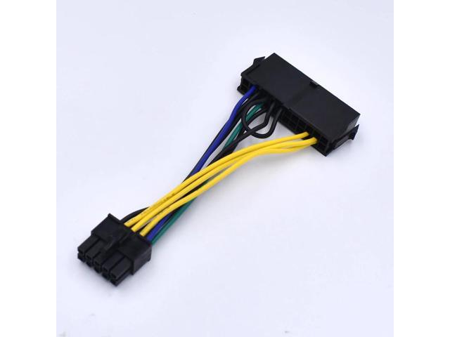 ATX 24-Pin Female to 10-Pin Male Adapter Power Supply Cable Cord for Lenovo 10PIN Motherboard