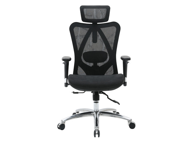 SIHOO High-Back Ergonomic Office Chair, Mesh Desk Chair with Adjustable 3D Armrest, Lumbar Support and Headrest, for Home & Office, Black