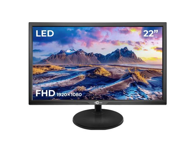 TECNII 22' Inch Monitor (T2222) Flat Screen Full HD (1920 x 1080) Resolution LED Monitor 60Hz - 5ms Response Time HDMI, VGA Best for Home.
