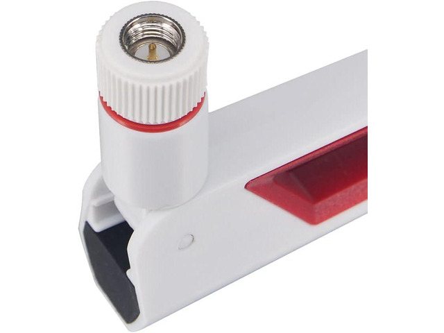 White and Red 10dBi Dual Band Signal Booster Wi-Fi Antennas (2.4GHz/5GHz-5.8GHz) with SMA Male Connector for Wireless Camera, Router, Hotspot - 2 Pack