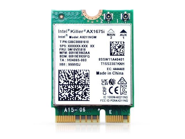 HighZer0 Electronics AX1675i Killer Series Upgraded WiFi 6E Adapter Gaming WiFi Adapter CNVio2 M.2 Wifi Card 2.4 Gbps WiFi for PC Bluetooth...