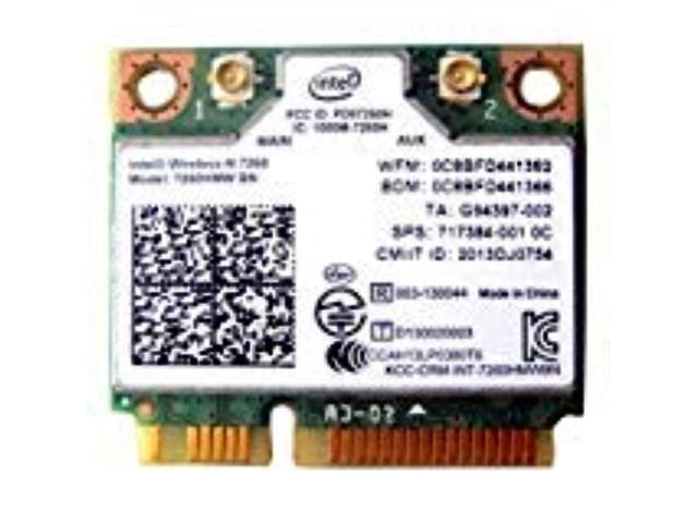 intel wireless-n 7260 7260hmw bn half mini pci-e bluetooth bt wireless wifi card 802.11 b g n 717384 710661 001 for hp laptop