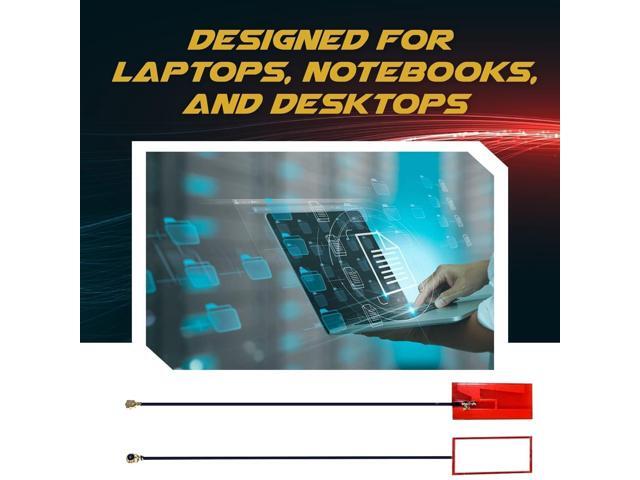 WiFi Antenna for PC, Laptop, Desktop & Motherboard 2.4GHz/5GHz/6GHz 1st Generation U. FL (Compatible with MHF1 and IPEX1) Connectors on Mini...