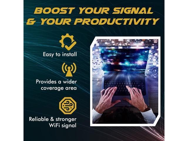 WiFi Antenna for PC, Laptop, Desktop & Motherboard 2.4GHz/5GHz/6GHz 1st Generation U. FL (Compatible with MHF1 and IPEX1) Connectors on Mini...