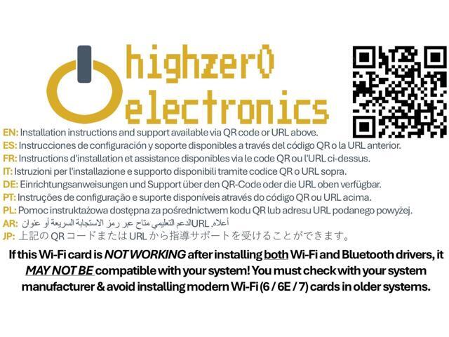 HighZer0 Electronics Wireless-AC 9260 Half Mini PCIe Network Card 1.73 Gbps with Bluetooth 5.1 Support HMC WLAN Replacement Part 9260.HMWG...