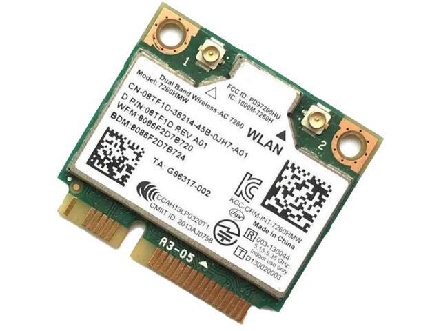 HighZer0 Electronics Wireless-AC 7260 Half Mini PCIe Network Card 867 Mbps with Bluetooth 4.0 Support HMC WLAN Replacement Part 7260.HMWG Wi-Fi...
