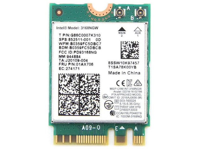 HighZer0 Electronics Wireless-AC 3168 Legacy Wi-Fi Adapter 433Mbps WiFi with Bluetooth 4.2 2.4GHz & 5GHz Network Card Supports Intel AMD...