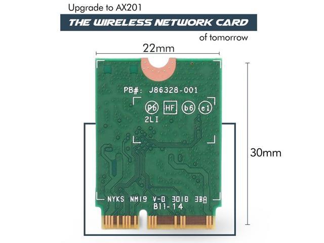 Killer Series for Intel AX1650i WiFi 6 Gaming Adapter Upgrade CNVio2 M.2 WiFi Card 2.4 Gbps WiFi for PCs Bluetooth 5.2 Supported Designed...
