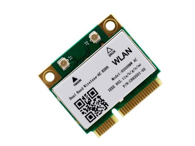 HighZer0 Electronics Wireless-AC 8260 Half Mini PCIe Network Card 867 Mbps with Bluetooth 4.2 Support HMC WLAN Replacement Part 8260.HMWG Wi-Fi...
