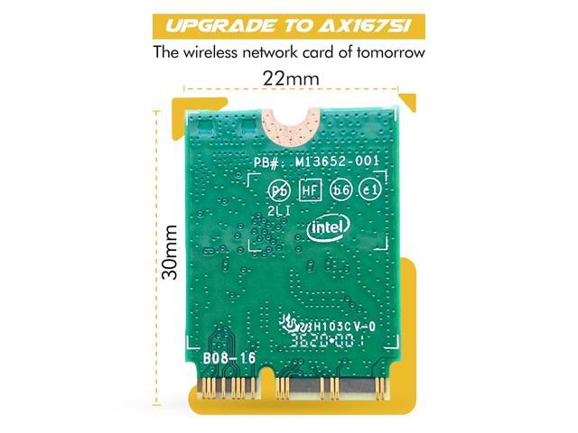 HighZer0 Electronics AX1675i Killer Series Upgraded WiFi 6E Adapter Gaming WiFi Adapter CNVio2 M.2 Wifi Card 2.4 Gbps WiFi for PC Bluetooth...