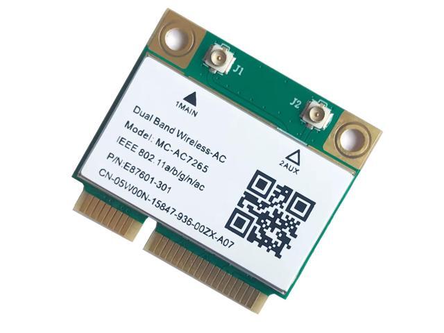 HighZer0 Electronics Wireless-AC 7265 Half Mini PCIe Network Card 867 Mbps with Bluetooth 4.0 Support HMC WLAN Replacement Part 7265.HMWG Wi-Fi...