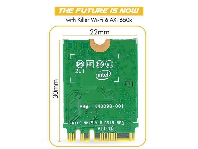 HighZer0 Electronics AX1650x Killer Series WiFi 6 Upgrade Gaming WiFi Adapter M.2 Wifi Card for PC 2.4 Gbps WiFi for PC Supports Bluetooth...