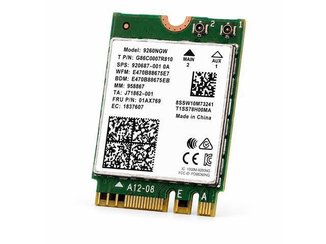 Laptop Upgrade Wireless-AC 9260 802.11ac Bluetooth 5.0 Support M.2 No vPro Adapter 9260NGW MU-MIMO