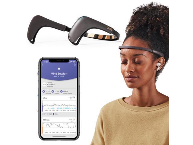 MUSE 2: The Brain Sensing Headband - Meditation Tracker Multi Sensor Headset Device - Responsive Sound Feedback for Brain Wave, Heart, Body &...