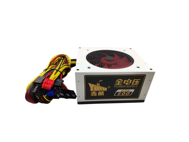 600W Power Supply PSU PFC Silent Fan ATX 24pin 12V PC Computer SATA Gaming PC Power Supply For Intel AMD Computer 110V 220V