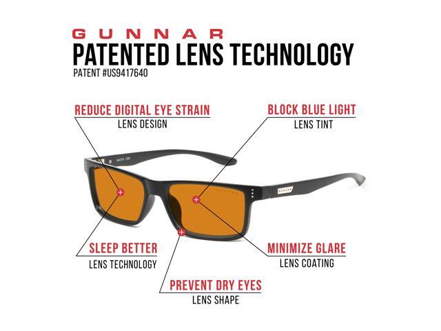 GUNNAR - Vertex Computer Glasses with Blue Light Reduction , Amber Max Lenses - Onyx - image 3