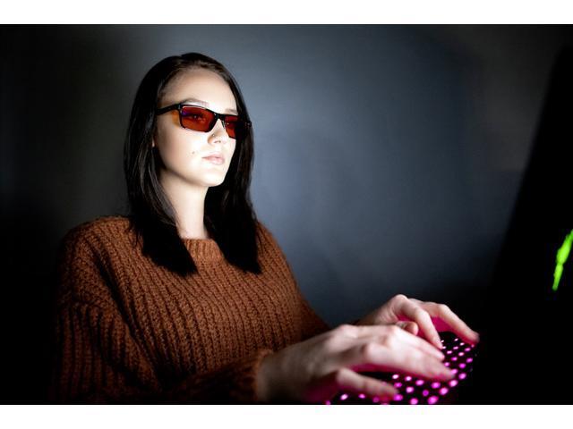 GUNNAR - Vertex Computer Glasses with Blue Light Reduction , Amber Max Lenses - Onyx - image 7