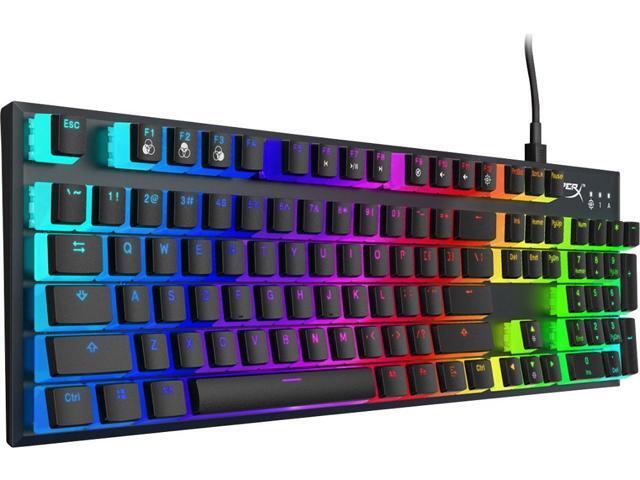 HyperX Alloy FPS RGB Mechanical Pudding Edition Wired Gaming Kailh Speed Silver Switch Keyboard with RGB Back Lighting - Black