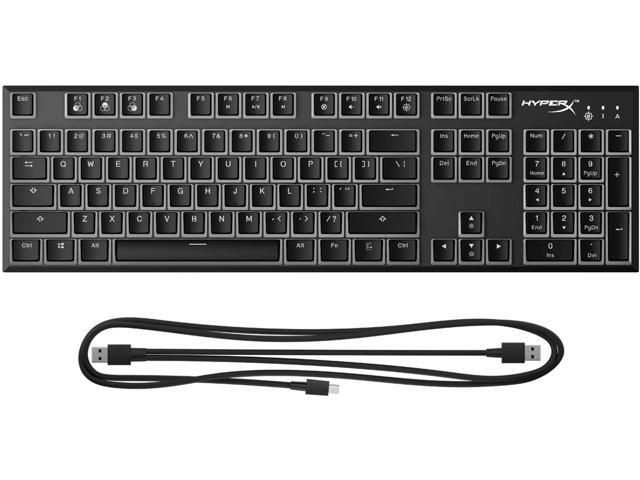 HyperX Alloy FPS RGB Mechanical Pudding Edition Wired Gaming Kailh Speed Silver Switch Keyboard with RGB Back Lighting - Black