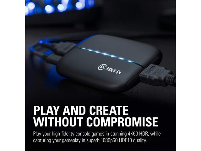 Elgato HD60 S+, External Capture Card, Stream and Record in 1080p60 HDR10 or 4K60 HDR10 with ultra-low latency on PS5, PS4/Pro, Xbox Series X/S,...