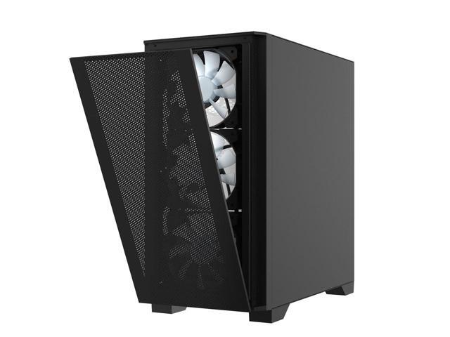 Montech AIR 100 ARGB MICRO-ATX Tower with Four ARGB Fans Pre Installed, Ultra-Minimalist Design, Fine Mesh Front Panel, High Airflow, Unique Side...
