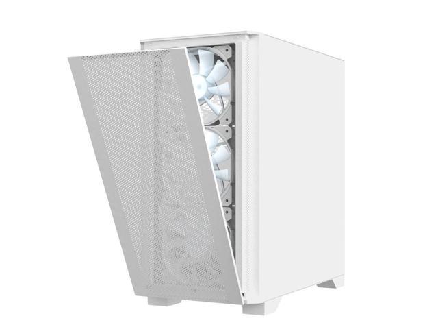 Montech AIR 100 ARGB MICRO-ATX Tower with Four ARGB Fans Pre Installed, Ultra-Minimalist Design, Fine Mesh Front Panel, High Airflow, Unique Side...