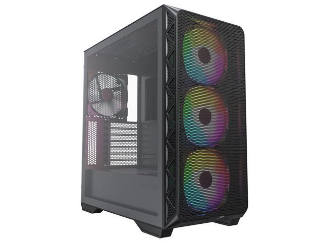 Montech AIR 903 MAX, E-ATX Mid Tower Case, High Airflow, 3x 140mm ARGB PWM & 1x 140mm PWM Fans Pre-installed, Tempered Glass Side Panel, Mesh...