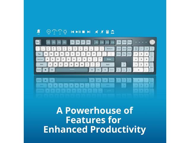 Montech MKey Mechanical Gaming Keyboard: Customizable RGB LED, Premium MDA Profile PBT Keycap, Engineered Acoustics, Hot-Swappable, Gateron G Pro...