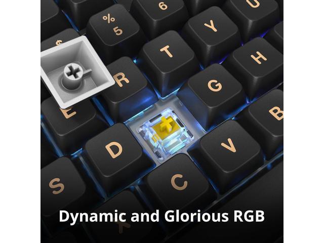 Montech MKey TKL Mechanical Gaming Keyboard: Customizable RGB LED, Premium MDA Profile PBT Keycap, Engineered Acoustics, Hot-Swappable Gateron G...
