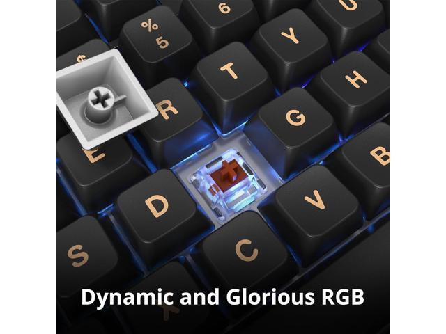 Montech MKey TKL Mechanical Gaming Keyboard: Customizable RGB LED, Premium MDA Profile PBT Keycap, Engineered Acoustics, Hot-Swappable Gateron G...