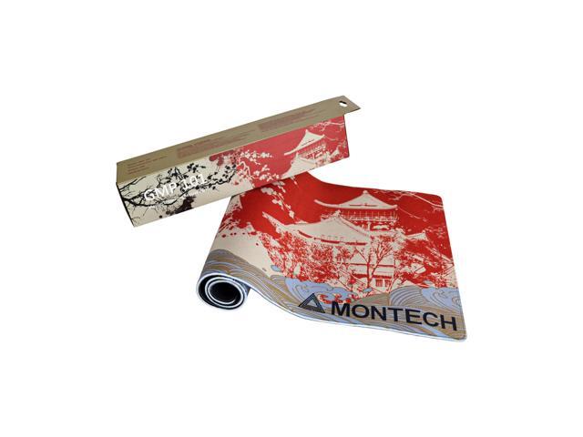 MONTECH Samurai Spirit Theme Gaming Mouse Pad - 35.4' x 15.7' Osaka Castle Design, Water-Resistant Surface, Anti-Slip Stability, Universal Mouse...