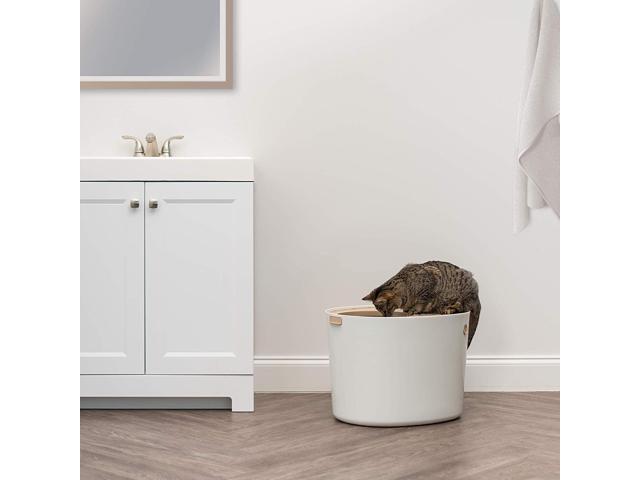 IRIS Top Entry Cat Litter Box with Cat Litter Scoop