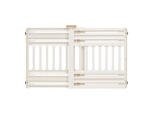 IRIS 24 to 39  Portable Expandable Pet Gate  White