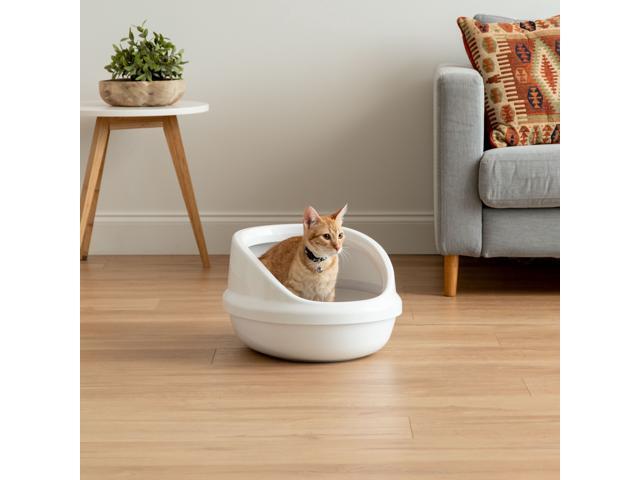 IRIS Large Shielded Litter Pan, 1Pack, White