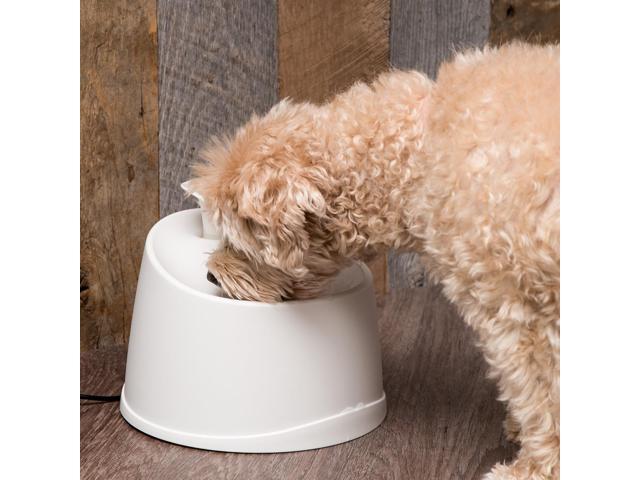 IRIS Pet Water Fountain for Cats and Dogs, White