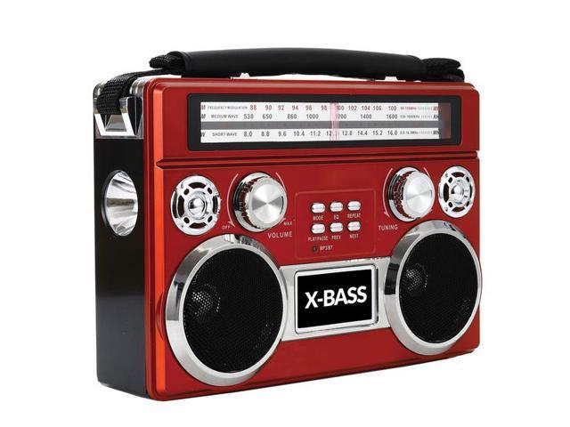 Supersonic SC-1097BT-RED 3 Band Radio With And Flashlight (Red) - image 3