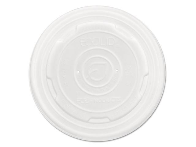 Eco-Products Lid,Plas,Soup Cups,Wh,500 EPECOLIDSPL