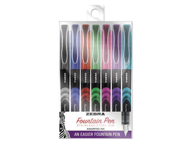 Zebra Fountain Pen Blue Ink Fine 1 Dozen 48320