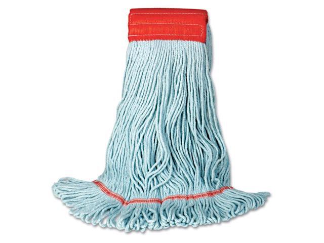 Boardwalk EchoMop with Looped-End Wet Head Synthetic/Cotton Large Blue 1400LEA