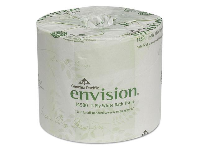envision One-Ply Bathroom Tissue, 1210 Sheets/Roll, 80 Rolls/Ctn