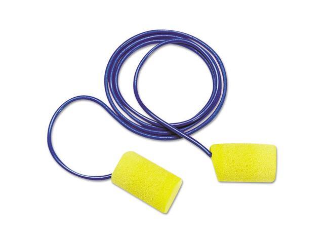 3M E-A-R Classic Foam Earplugs Metal Detectable Corded Poly Bag 3114101