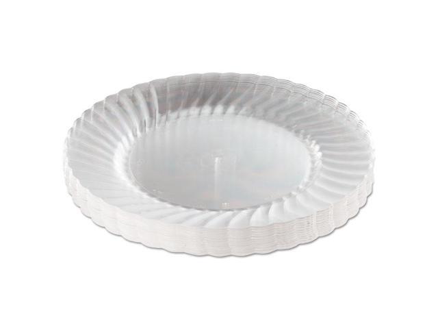 Classicware Plastic Plates 9' Diameter Clear 12 Plates/Pack