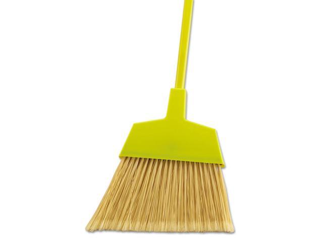 Poly Bristle Angler Broom 53' Handle Yellow 12/Carton