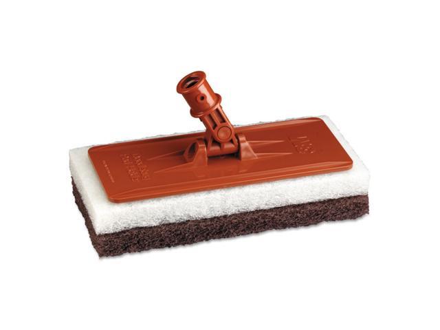 3M 08542 Doodlebug Threaded Pad Holder Kit, For 4 5/8 x 10 Pads, Orange, 4/Carton, 1 Carton