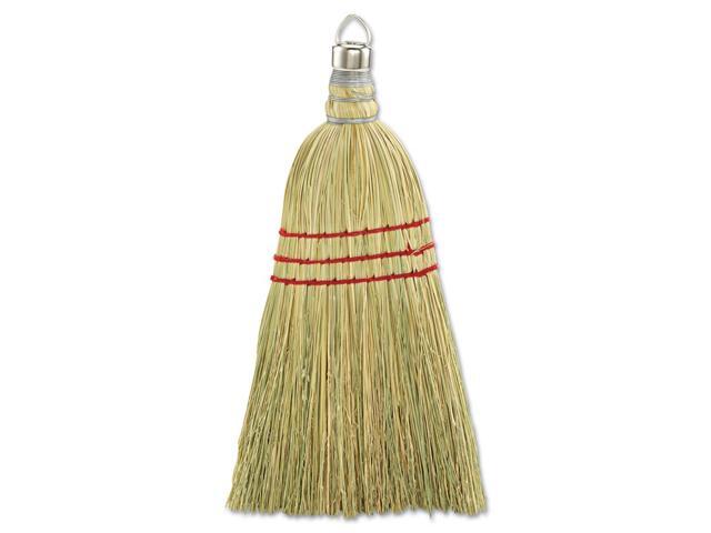 Boardwalk Whisk Broom Corn Fiber Bristles 10' Wood Handle Yellow 12/Carton 951WC