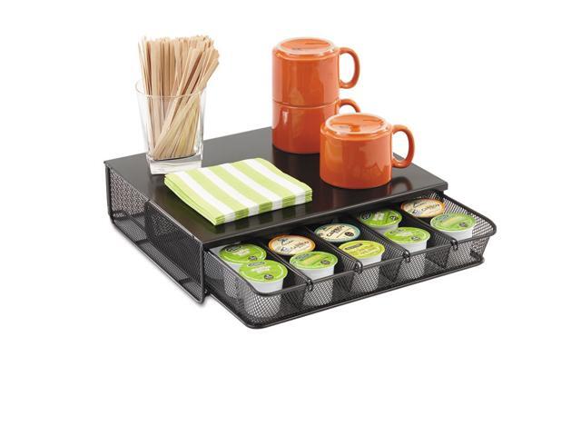 Safco 1 Drawer Hospitality Organizer 5 Compartments 12 1/2 x 11 1/4 x 3 1/4 Bk 3274BL