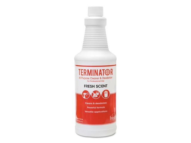 Fresh Products 1232TNCT Terminator Deodorizer All-Purpose Cleaner, 32oz Bottles, 12/Carton, 1 Carton