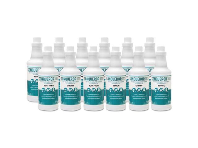 Fresh Products 1232WBLECT Conqueror 103 Odor Counteractant Concentrate, Lemon, 32oz Bottle, 12/Carton, 1 Carton