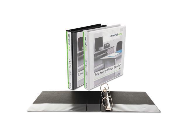 UNIVERSAL Slant-Ring Economy View Binder 1' Capacity White 4 per Pack 20742PK