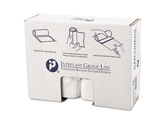Inteplast Group High-Density Can Liner 43 x 48 60-Gallon 12 Micron Clear 25/Roll